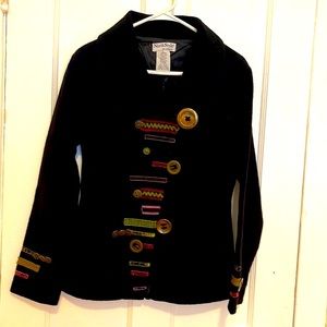 Women’s boiled wool jacket by North style.